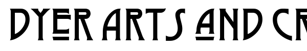 Dyer Arts and Crafts font preview